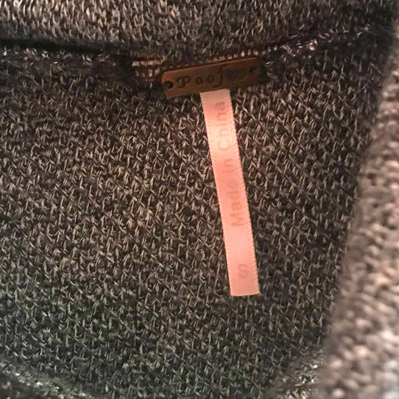 Poof♡♡ Sleeveless High-Low Turtleneck Sweater Gray - Picture 3 of 5